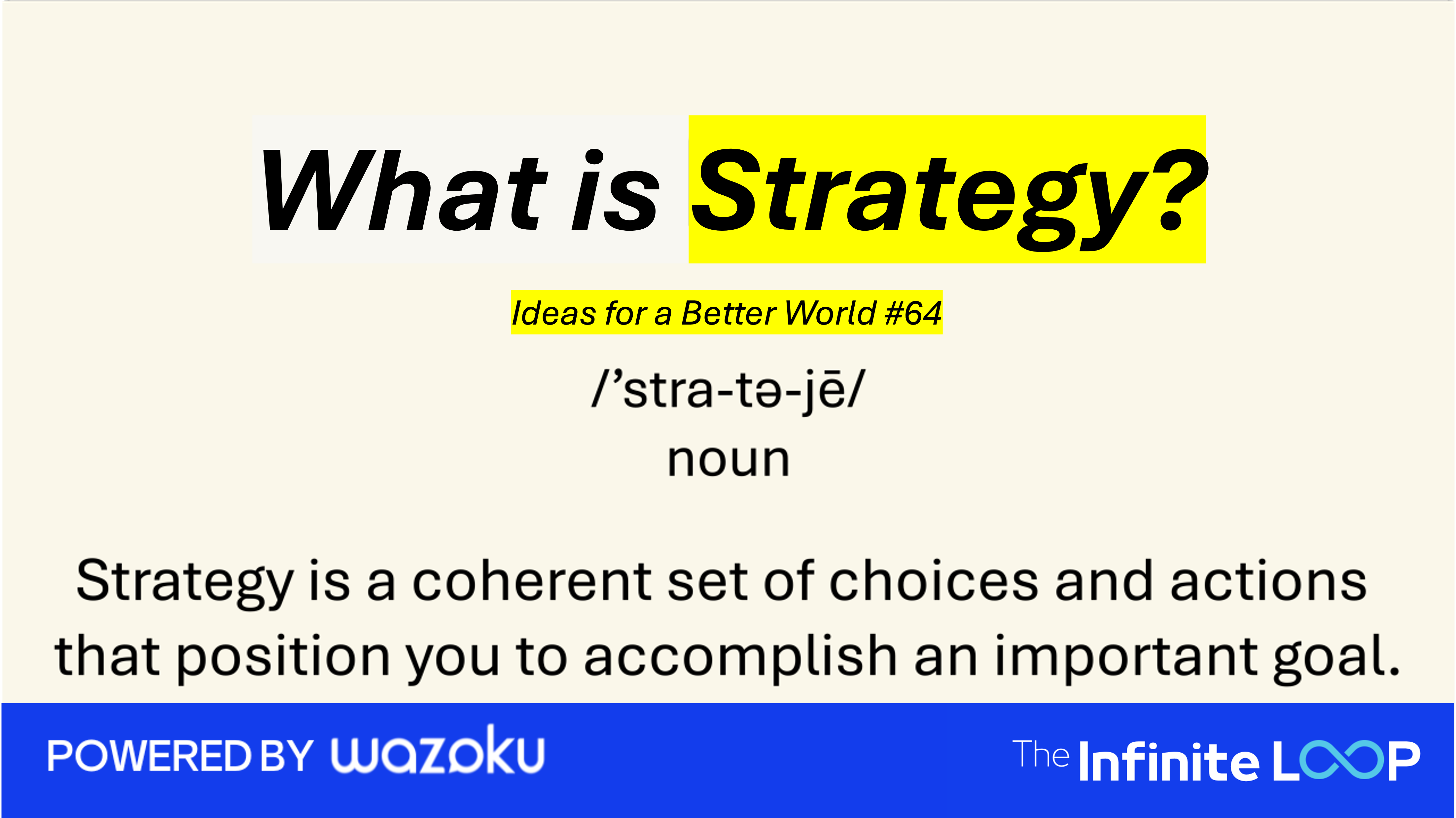 What is Strategy?