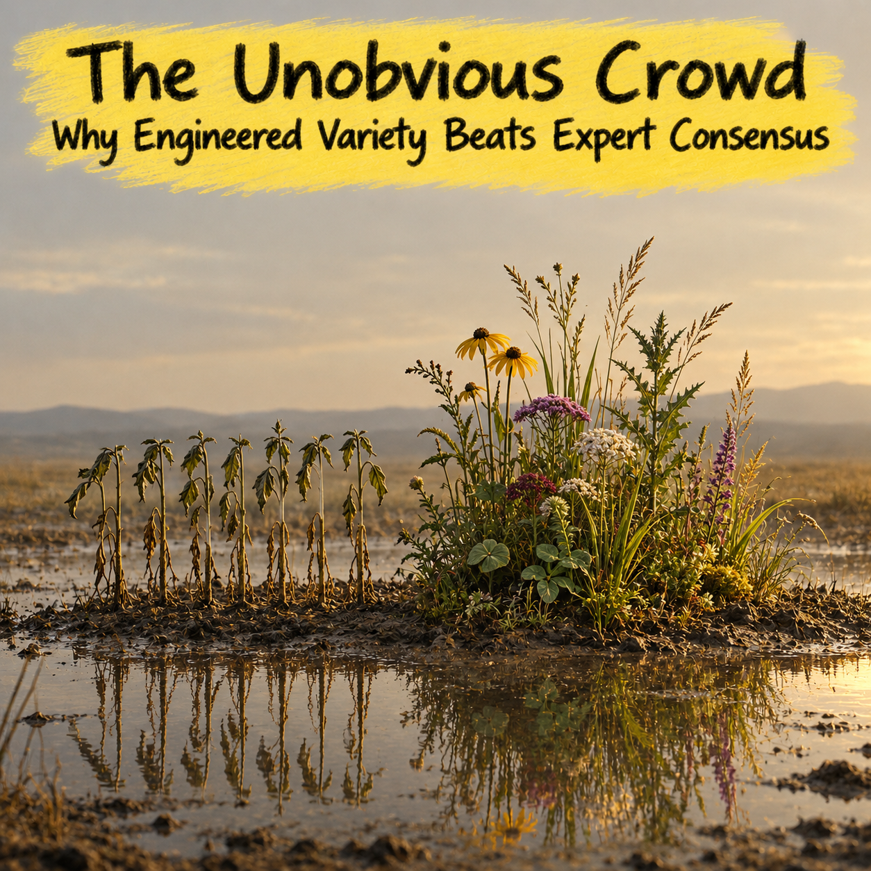 The Unobvious Crowd: Why Engineered Variety Beats Expert Consensus